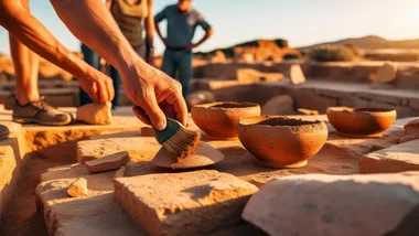Археологічні розкопки (зображення, згенероване штучним інтелектом).