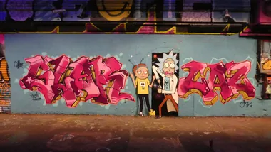 Графіті «Рік та Морті» на Лік-стріт в Лондоні. Фото duncan cumming, Flickr